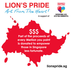 Lion's Pride. Paint Your Own Merlion Art Kit